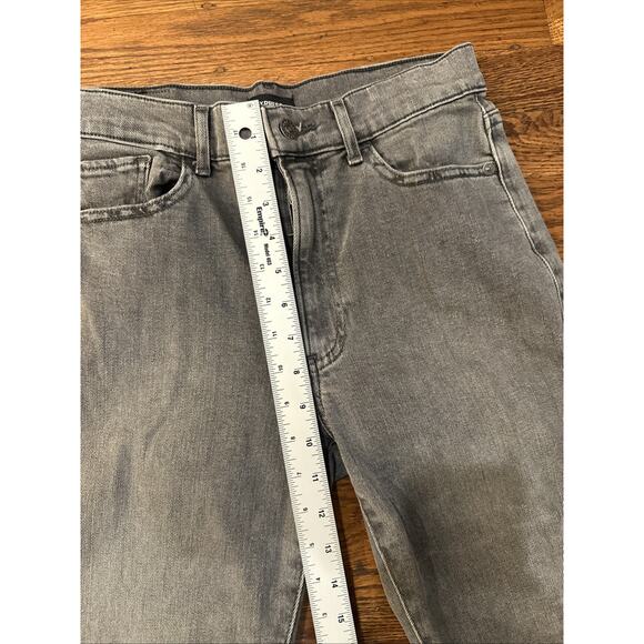 Express Jeans Womens Black 4R Tapered Ankle High Rise - Picture 9 of 12